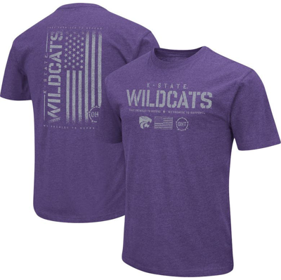 Colosseum Purple Kansas State Wildcats Oht Military Appreciation Flag 2.0 T-shirt