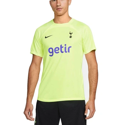 Nike Yellow Tottenham Hotspur Strike Raglan Performance Team Top