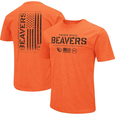 Colosseum Orange Oregon State Beavers Oht Military Appreciation Flag 2.0 T-shirt