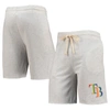 CONCEPTS SPORT CONCEPTS SPORT OATMEAL TAMPA BAY RAYS MAINSTREAM LOGO TERRY TRI-BLEND SHORTS