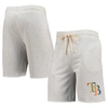 Concepts Sport Oatmeal Tampa Bay Rays Mainstream Logo Terry Tri-blend Shorts In Oatmeal