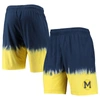 Mitchell & Ness Men's  Navy, Gold Michigan Wolverines Tie-dye Shorts In Navy
