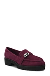 Easy Spirit Women's Wendy Block Heel Casual Slip-on Loafers Women's Shoes In Dark Red Suede