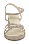 Touch Ups Delilah Ankle Strap Sandal In Champagne