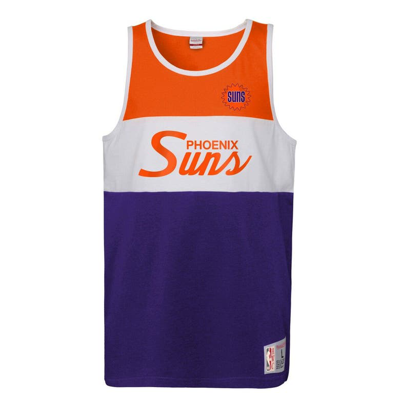 Mitchell & Ness Kids' Youth  Purple/orange Phoenix Suns Hardwood Classics Special Script Tank Top