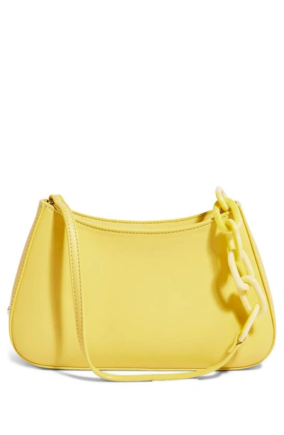 House Of Want Newbie Vegan Leather Shoulder Bag In Limoncello