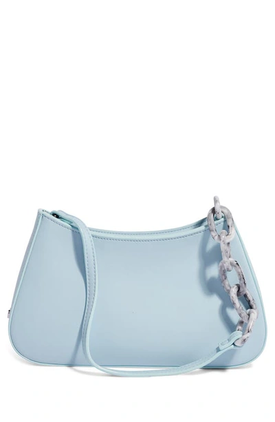 House Of Want Newbie Vegan Leather Shoulder Bag In Pastel Blue