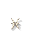 Lana Jewelry Women's Twenty 14k Gold & Diamond Pisces Stud Earring