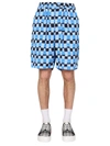 Marni Checked Knee-length Shorts In Multicolor