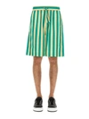 Sunnei Striped Pattern Bermuda Shorts In Multicolor