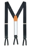 Trafalgar Leyton Formal Diagonal Tone On Tone Silk Brace In Black