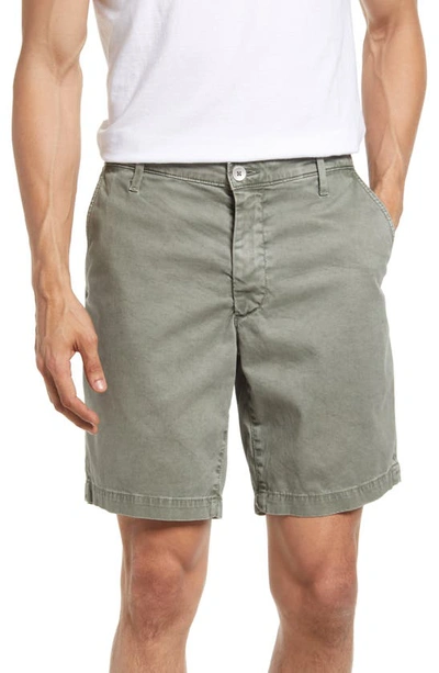 Ag Wanderer Poplin Chino Shorts In Sulfur Natural Ave