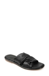 Journee Signature Kanndice Crisscross Slide Sandal In Black