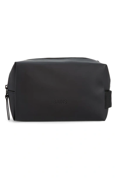 Rains Small Waterproof Toiletry Bag In Black