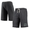 ALTERNATIVE APPAREL HEATHERED BLACK ALTERNATIVE APPAREL MICHIGAN STATE SPARTANS VICTORY LOUNGE SHORTS