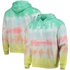 THE WILD COLLECTIVE MINT/CORAL WNBA LOGOWOMAN PRIDE PULLOVER HOODIE