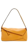 Loewe Puzzle Leather Hobo Bag In Mandarin 9130