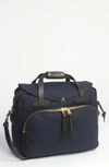 Filson Leather-trimmed Twill Briefcase In Blue