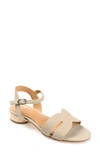Journee Signature Starlee Ankle Strap Sandal In Taupe