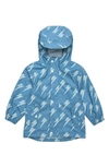 Snapper Rock Little Boy's & Boy's Waterproof Lightning Print Raincoat In Blue