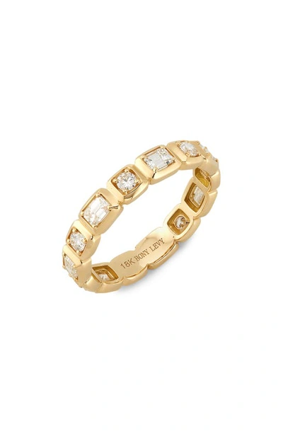 Bony Levy Maya Mixed Diamond Eternity Band In 18k Yellow Gold