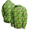 FOCO NEON GREEN SEATTLE SEAHAWKS WINTER EXPLOSION LONG SLEEVE WOVEN BUTTON-UP SHIRT