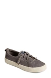 Sperry Crest Vibe Tumbled Leather Sneaker In Grey