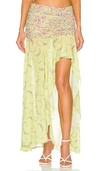 Shop Majorelle Tatiana Skirt In Green