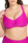 Artesands Serenade Monet D- & Dd-cup Underwire Bikini Top In Pink