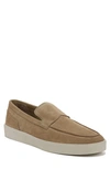Vince Toren Leather Slip-on Shoes In New Camel