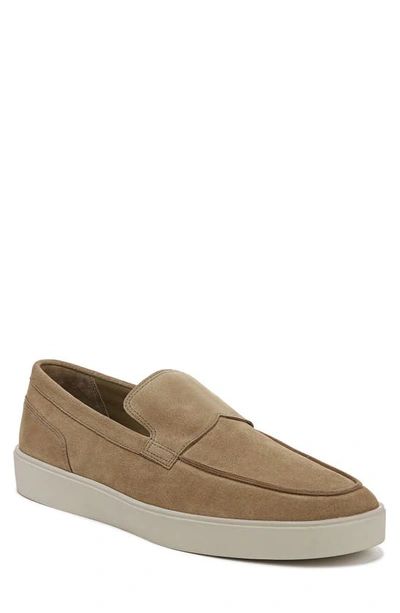 Vince Toren Leather Slip-on Shoes In New Camel