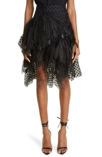 zimmermann rhythmic asymmetric dress Zimmermann The Rhythmic Fluted Mini Dress in Black
