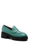 Free People Lyra Lug Sole Loafer In Mountain Spring