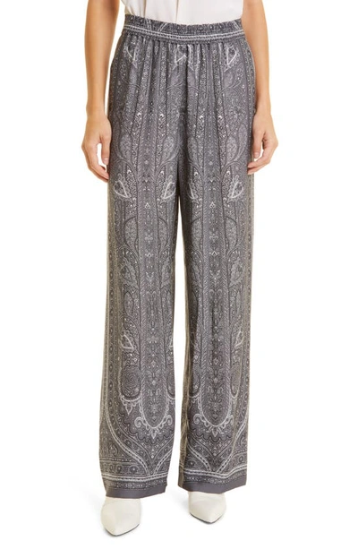 Kobi Halperin Wilco Paisley Pants In Black Multi