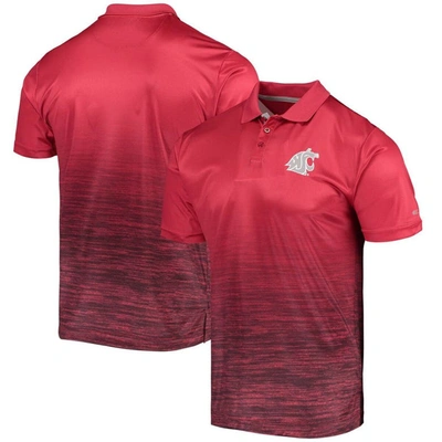 Colosseum Men's Crimson Washington State Cougars Marshall Polo