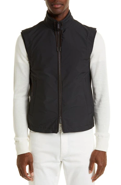 Zegna Stratos Outdoor Vest In Black