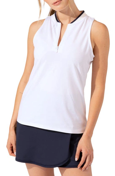 Threads 4 Thought Tiana Quarter Zip Tank In White