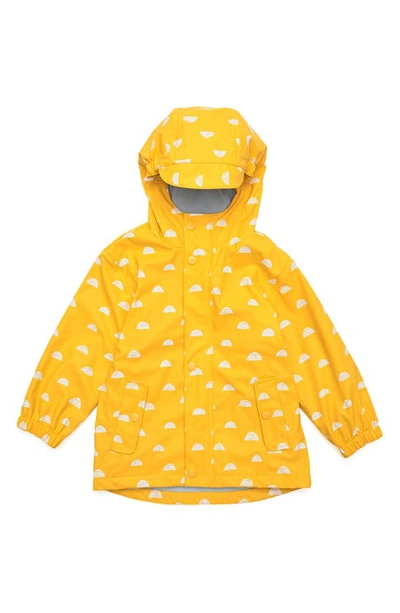 Snapper Rock Kids' Sun Cloud Waterproof Raincoat In Yellow