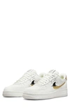 Nike Air Force 1 '07 Lv8 Running Shoe In Sail/ Sanded Gold/ Black
