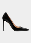 Stuart Weitzman Stuart Patent Leather Stiletto Pumps In Black