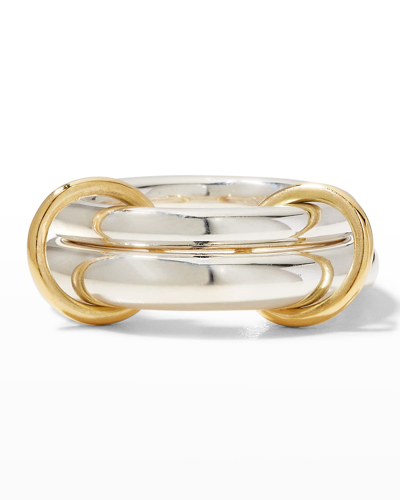Spinelli Kilcollin Men's Virgo Sy Core 2-link Ring In Sterling Silver And Yellow Gold