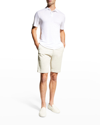 Onia Men's Linen Polo Shirt In White