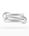 SPINELLI KILCOLLIN MEN'S AMARYLLIS 3-LINK RING IN STERLING SILVER