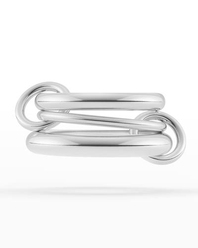 Spinelli Kilcollin Men's Amaryllis 3-link Ring In Sterling Silver