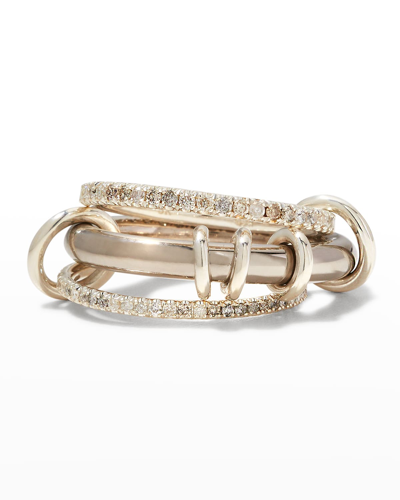 Spinelli Kilcollin Men's Gemini Pave 3-link Ring With Diamonds