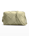 Bottega Veneta Small Intrecciato Napa Camera Crossbody Bag In Travertine