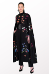 CAROLINA HERRERA FULL FLORAL CAPE