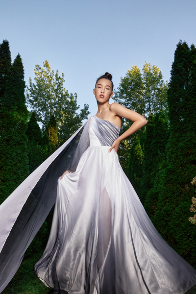 Rvng Couture Odette Silk Chiffon Gown