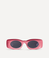 Loewe X Paula's Ibiza Original Square Sunglasses In Coral Pink