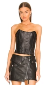 UNDERSTATED LEATHER LOUISE BUSTIER